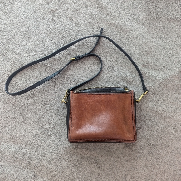 Fossil Cross Body Purse in Brown and Black - Picture 5 of 12